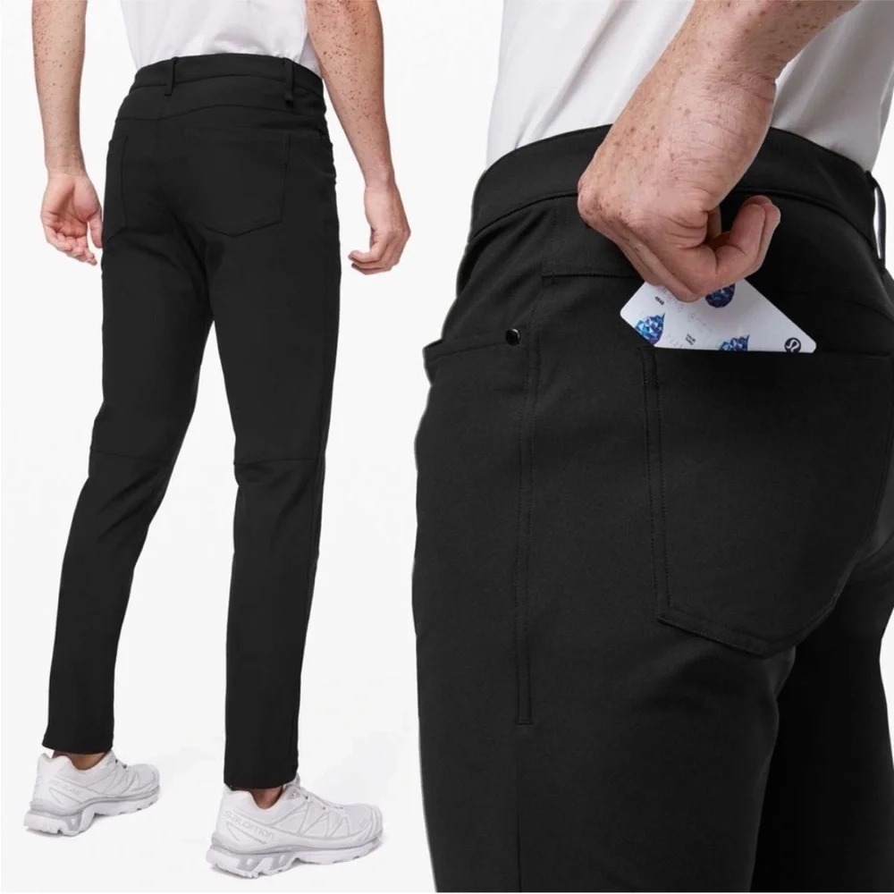 Lululemon ABC Slim Fit Pant Warpstreme Black Size 32(33) x 30”‎